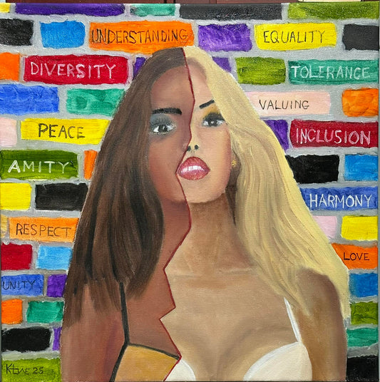NEW and added to inventory my newest artwork "Color" 20x20in oil on gallery wrapped canvas freshly varnished and ready to go.